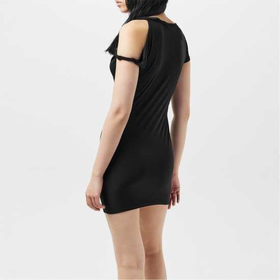 Twist Strap Mini Dress Womens Twist Strap Mini Dress Womens