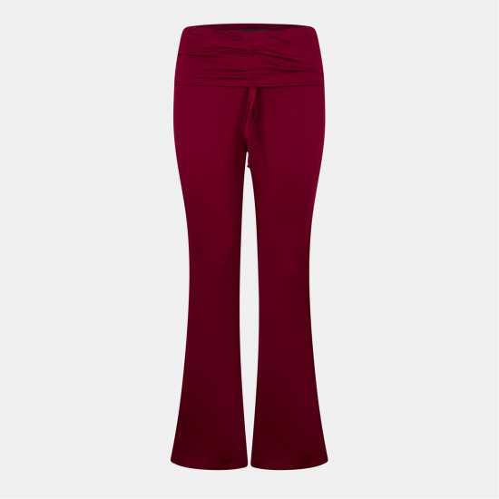 Ruched Front Fold Over Trouser  