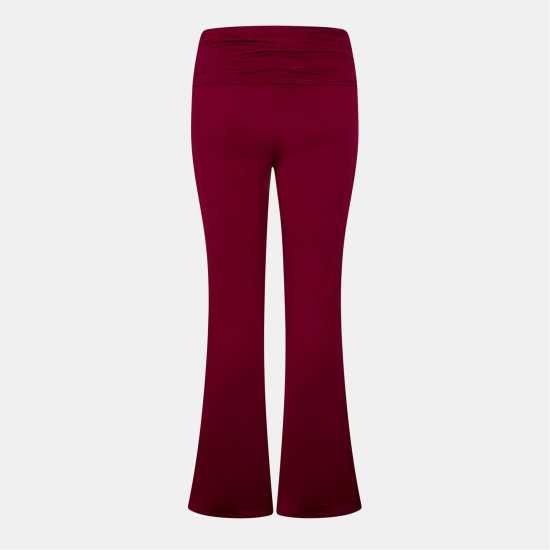 Ruched Front Fold Over Trouser  