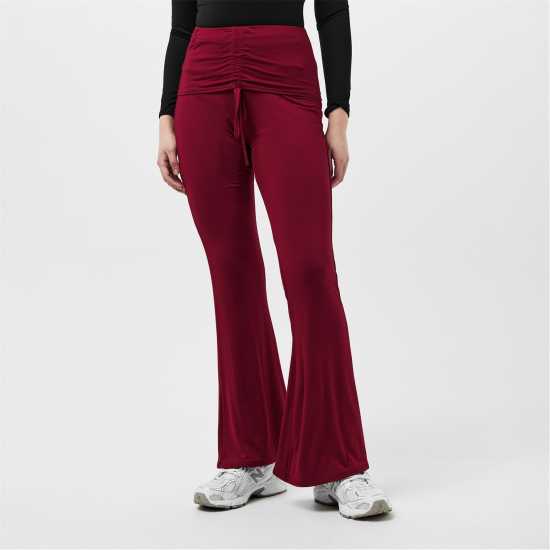 Ruched Front Fold Over Trouser  