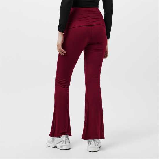 Ruched Front Fold Over Trouser  