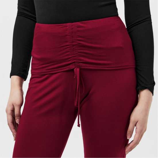 Ruched Front Fold Over Trouser  