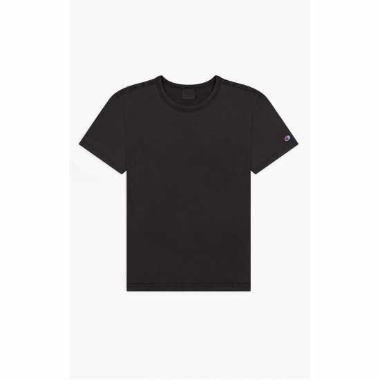 Champion Избелена Тениска Reverse Weave Acid Wash T Shirt Black KK001 Мъжки ризи
