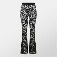 Missy Empire Lace Flared Trousers Womens Черно 