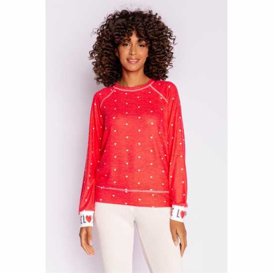 Дамски пижами Salvage Red Loved Shirt Salvage Red Loved Shirt Дамски пижами