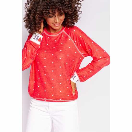 Дамски пижами Salvage Red Loved Shirt Salvage Red Loved Shirt Дамски пижами