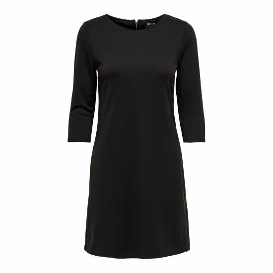 Рокля Жарсе Only Brilliant Three Quartersleeve Jersey Dress Черно Дамски поли и рокли