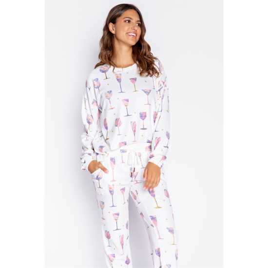 Дамски пижами Salvage Wine Glass Shirt Salvage Wine Glass Shirt Дамски пижами