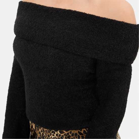 I Saw It First Boucle Bandeau Jumper Black I Saw It First Boucle Bandeau Jumper Black