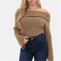 I Saw It First Boucle Bandeau Jumper Camel 