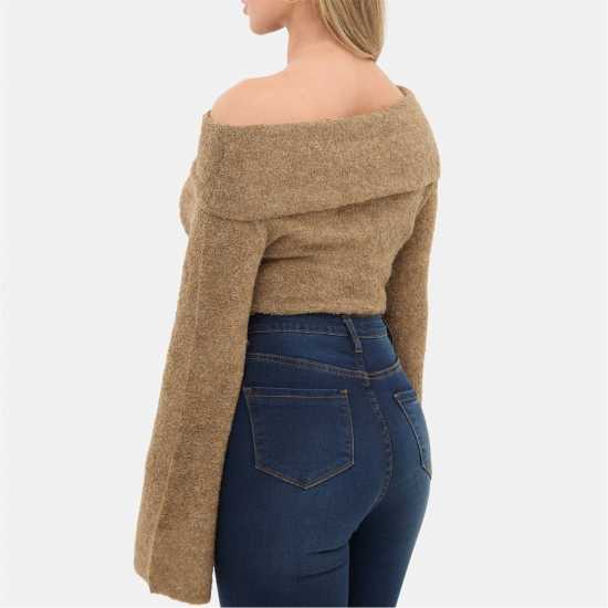 I Saw It First Boucle Bandeau Jumper Camel I Saw It First Boucle Bandeau Jumper Camel