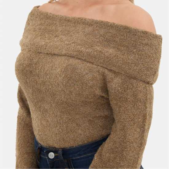 I Saw It First Boucle Bandeau Jumper Camel I Saw It First Boucle Bandeau Jumper Camel