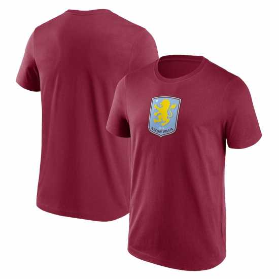 Мъжка Риза Team Essential Logo T-Shirt Mens Кларет Футболни отбори и стоки