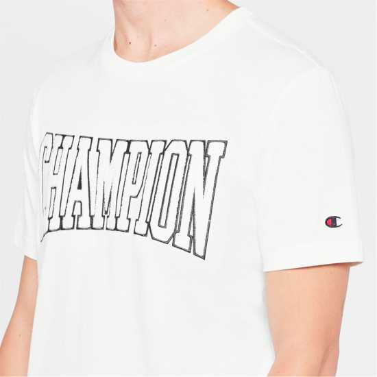 Champion Тениска Bookstore T Shirt Ecru YS084 Мъжки ризи