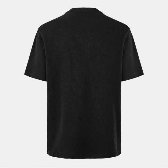 Lacoste Men's Waffle Pyjama Shorts Sleeve Top Черно 031 