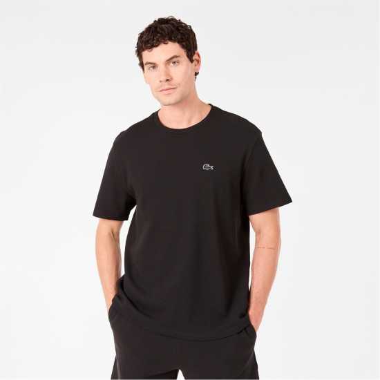 Lacoste Men's Waffle Pyjama Shorts Sleeve Top Черно 031 