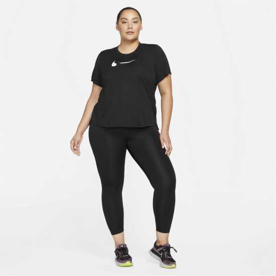Nike Тениска Drifit Swoosh Run T Shirt Womens  Горнища за бягане