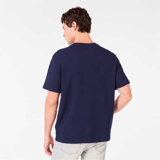 Lacoste Men's Waffle Pyjama Shorts Sleeve Top Нави 166 