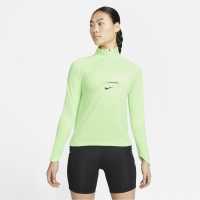 Nike Dri-Fit Trail Midlayer Ladies Lime Glow Дамски горнища с цип