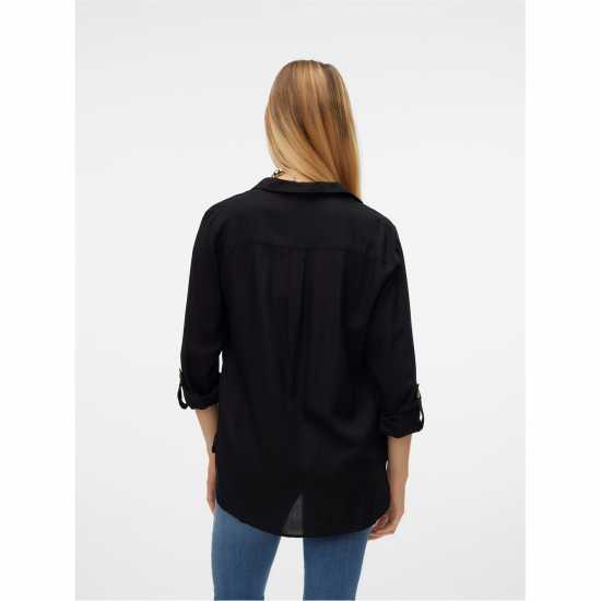 Дамски ризи и тениски Vero Moda Риза С Дълъг Ръкав Long Sleeve Shirt Черно Vero Moda Риза С Дълъг Ръкав Long Sleeve Shirt Черно Дамски ризи и тениски