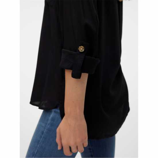 Дамски ризи и тениски Vero Moda Риза С Дълъг Ръкав Long Sleeve Shirt Черно Vero Moda Риза С Дълъг Ръкав Long Sleeve Shirt Черно Дамски ризи и тениски
