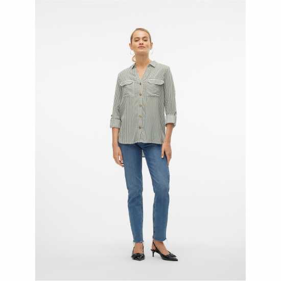 Vero Moda Риза С Дълъг Ръкав Long Sleeve Shirt Лаврова венец Дамски ризи и тениски