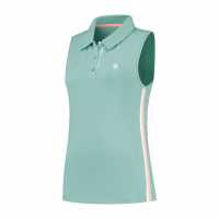 K Swiss Блуза С Яка Sleeveless Performance Polo Shirt Womens Нилско синьо Бадминтон