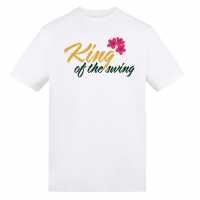 Awd Adults Printed Golf Masters Tee King of the Swing 