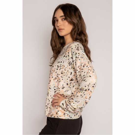 Дамски пижами Salvage Floral Crew Neck Shirt Salvage Floral Crew Neck Shirt Дамски пижами