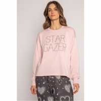 Pj Salvage Salvage Crew Neck Shirt Rosa Дамски пижами