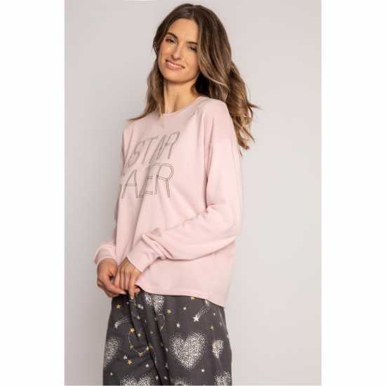 Дамски пижами Pj Salvage Salvage Crew Neck Shirt Rosa Pj Salvage Salvage Crew Neck Shirt Rosa Дамски пижами