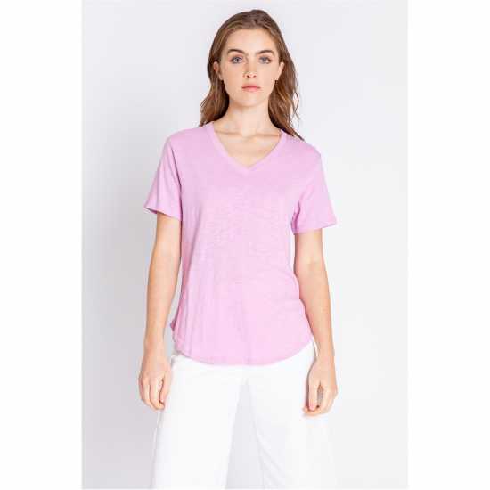 Блуза С Къс Ръкав Pj Salvage Short Sleeved Shirt Лилаво 