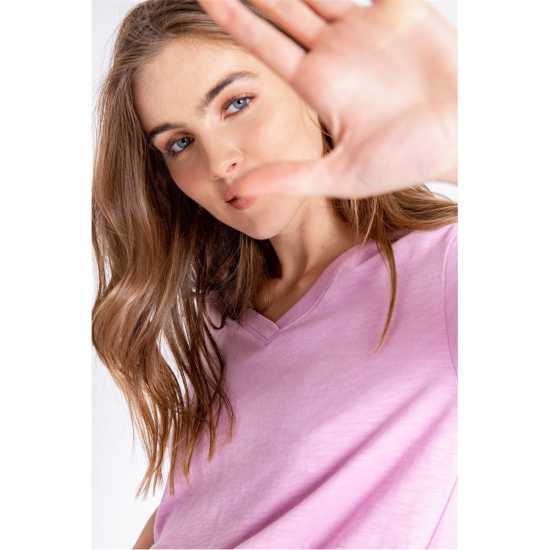 Блуза С Къс Ръкав Pj Salvage Short Sleeved Shirt Лилаво 