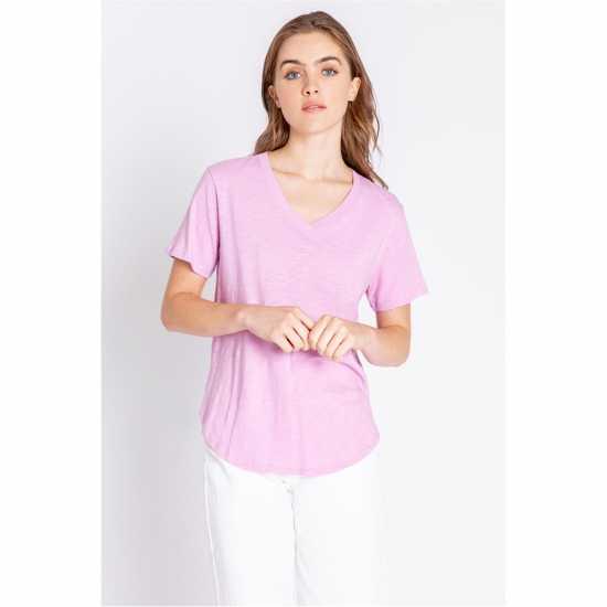 Блуза С Къс Ръкав Pj Salvage Short Sleeved Shirt Лилаво 