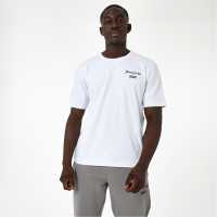 Everlast X Yiannimize Graphic Logo T-Shirt White Мъжко облекло за едри хора
