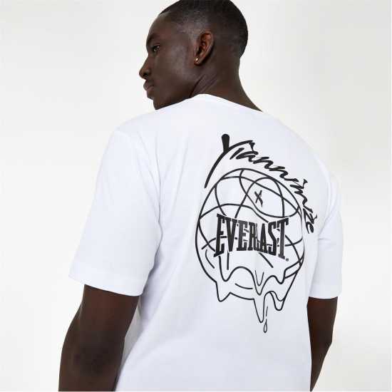 Everlast X Yiannimize Graphic Logo T-Shirt White Мъжки ризи