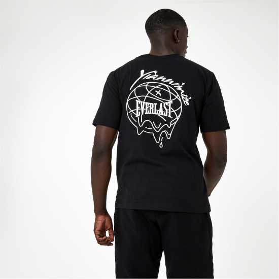 Everlast X Yiannimize Graphic Logo T-Shirt Black Мъжки ризи