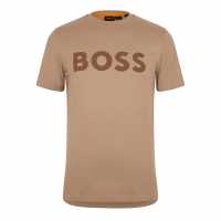 Hugo Boss Тениска Thinking 1 Logo T Shirt Open Brown Holiday Essentials