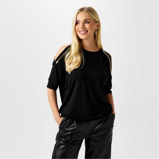 Biba Cold Shoulder Jumper  Дамски ризи и тениски