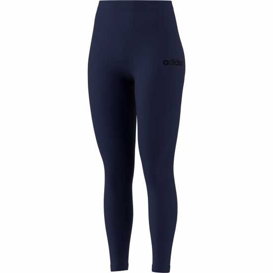 Adidas Essentials Linear Cotton Leggings Womens Морско синьо/Бяло Дамско трико и клинове