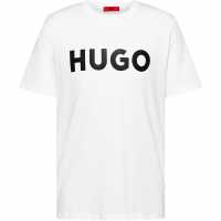 Hugo Тениска Dulivio T Shirt White/Black 120 Мъжки ризи