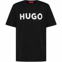 Hugo Тениска Dulivio T Shirt Черно/Бяло 002 Мъжки ризи