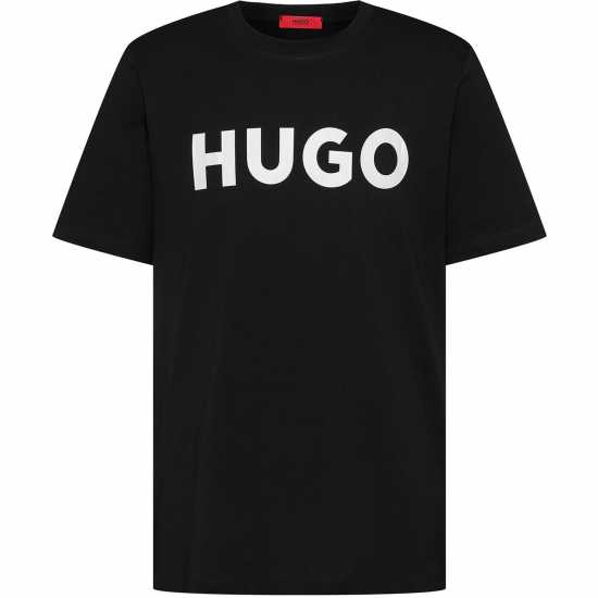 Hugo Тениска Dulivio T Shirt Black/White 002 Мъжки ризи