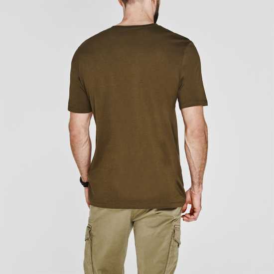 Hugo Тениска Dulivio T Shirt Khaki 304 Мъжки ризи