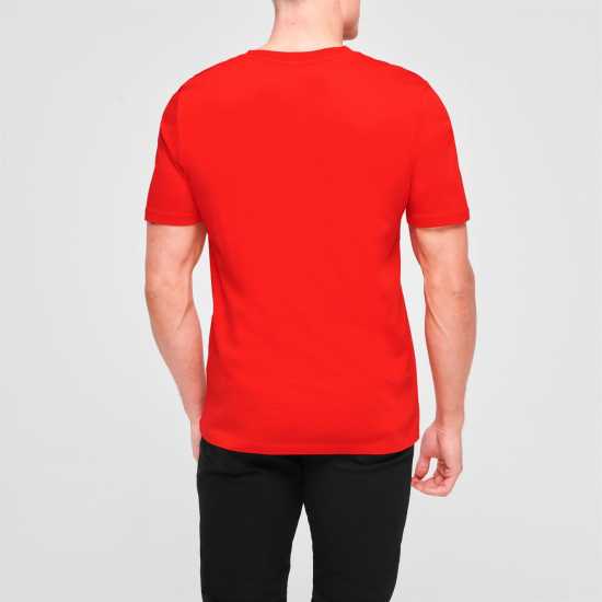 Hugo Тениска Dulivio T Shirt Red/White 693 Мъжки ризи