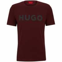 Hugo Тениска Dulivio T Shirt Dark Red 604 Мъжки ризи