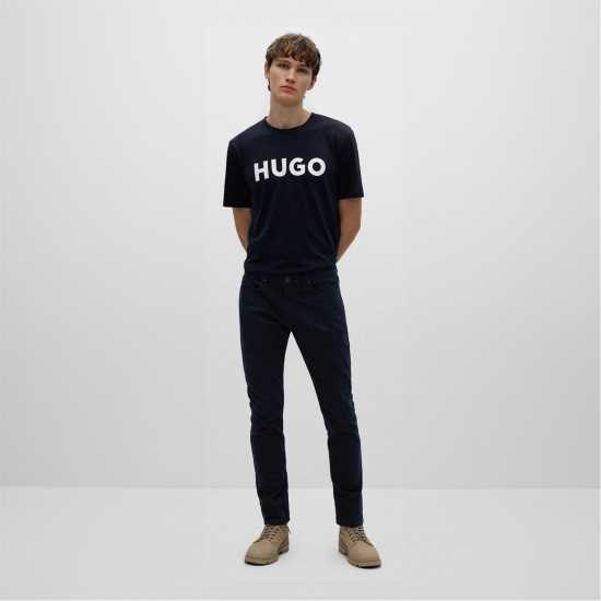 Hugo Boss Тениска Hugo Dulivio T Shirt Морско синьо/Бяло 405 