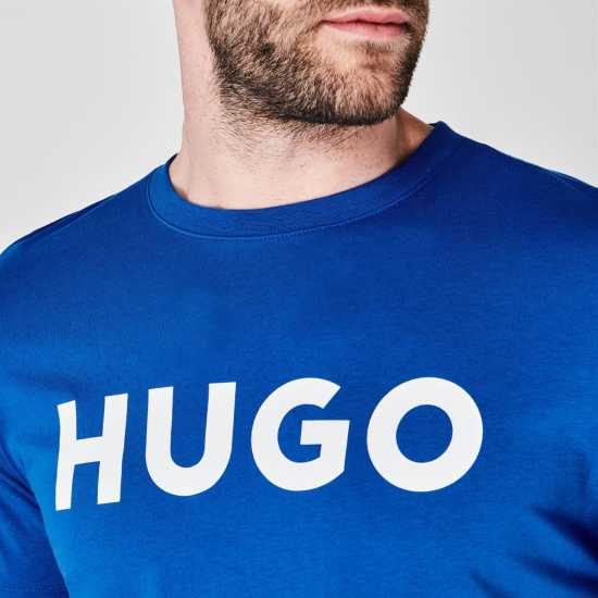 Hugo Тениска Dulivio T Shirt Blue 431 Мъжки ризи