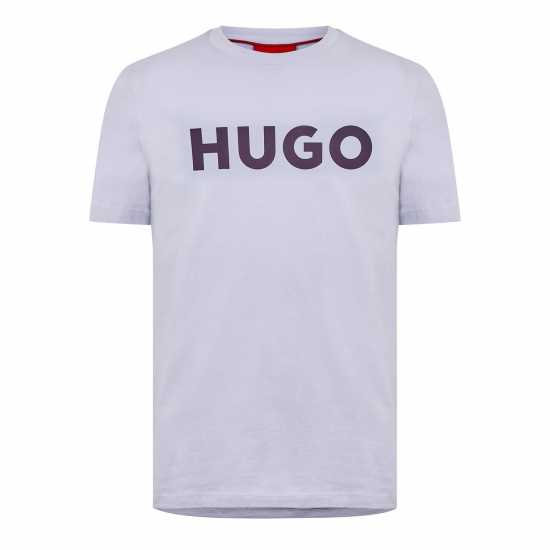 Hugo Тениска Dulivio T Shirt Пастелно лилаво 