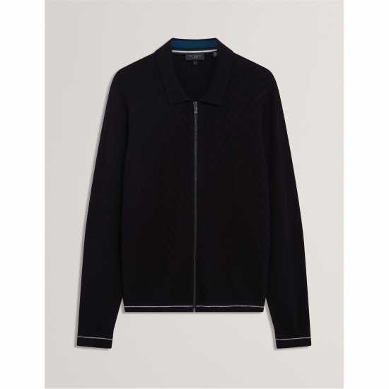 Ted Baker Men's Long Sleeve Stitch Zip Through Knitted Top Ted Baker Men's Long Sleeve Stitch Zip Through Knitted Top